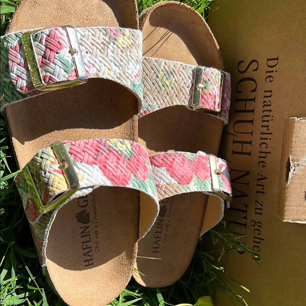 Haflinger Floral Sandals